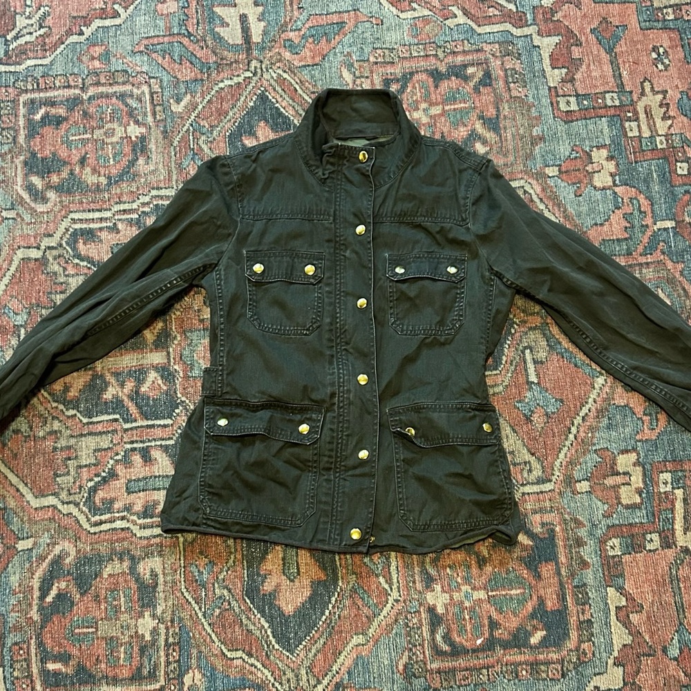 J. Crew Green Utility Jacket Timeless Style